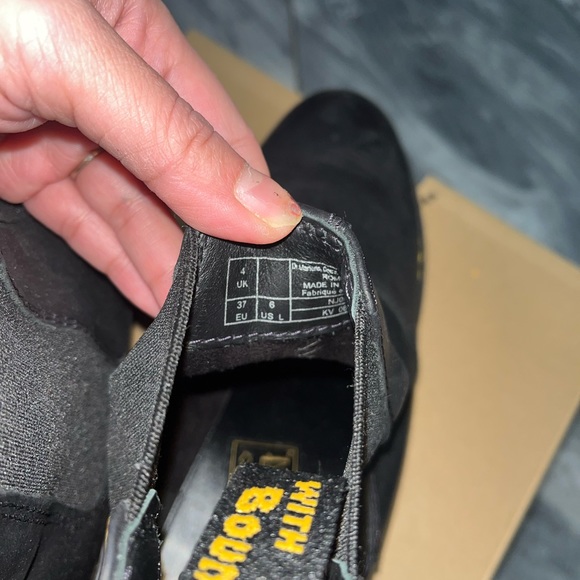 Dr.MARTENS BLACK PLATFORM ROMETTY BOOTS SIZE 6 - Picture 8 of 11